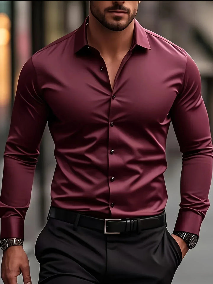 Venezia | Elegante camicia a maniche lunghe con bottoni