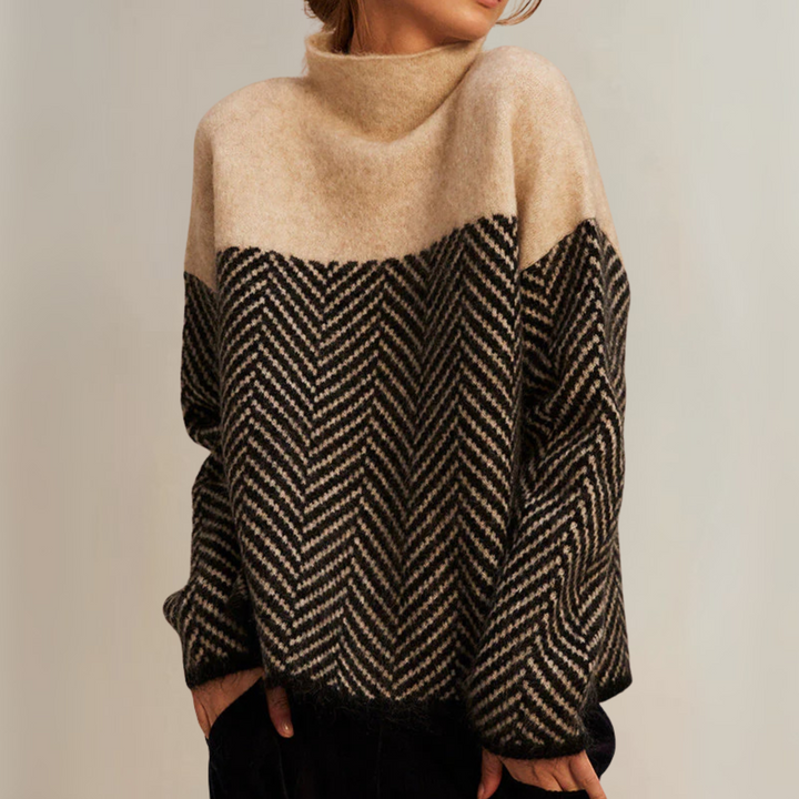 Norah | Maglione in Cotone con Collo Alto