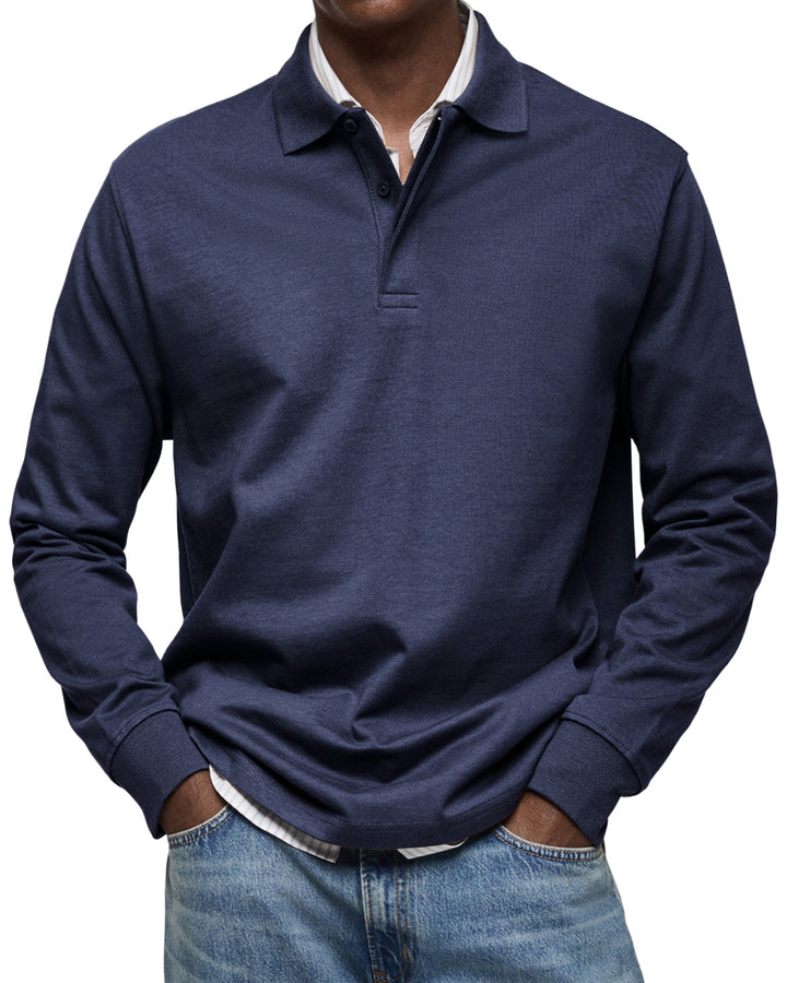 Venezia | Camicia polo casual a maniche lunghe