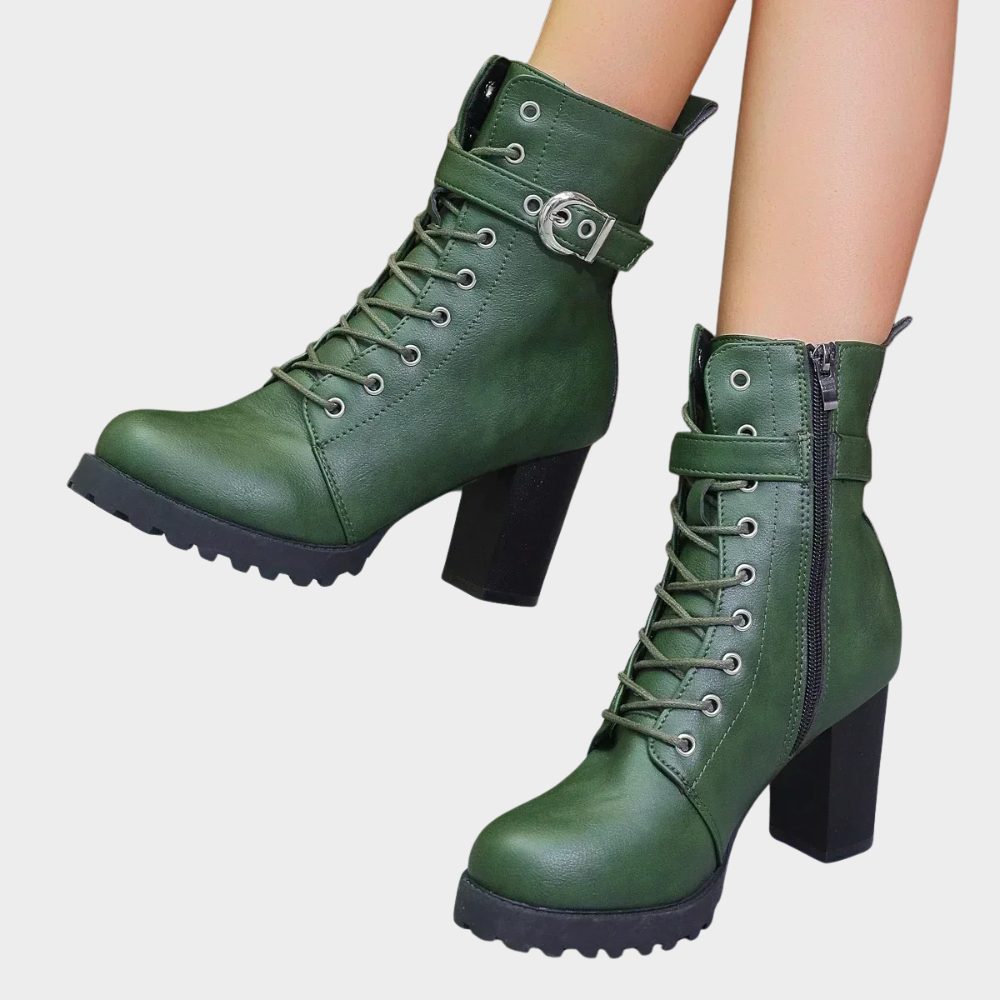 Quinn | Stivaletti con Tacco a Fagotto