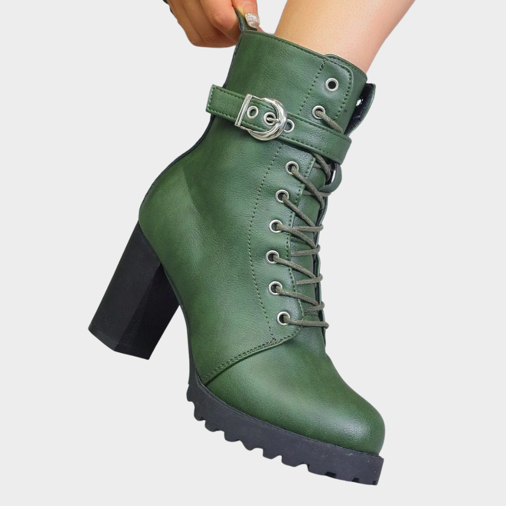 Quinn | Stivaletti con Tacco a Fagotto