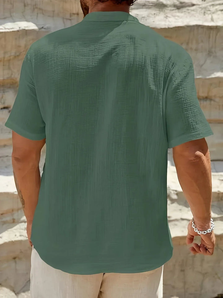 Venezia | Camicia estiva elegante con collo alto