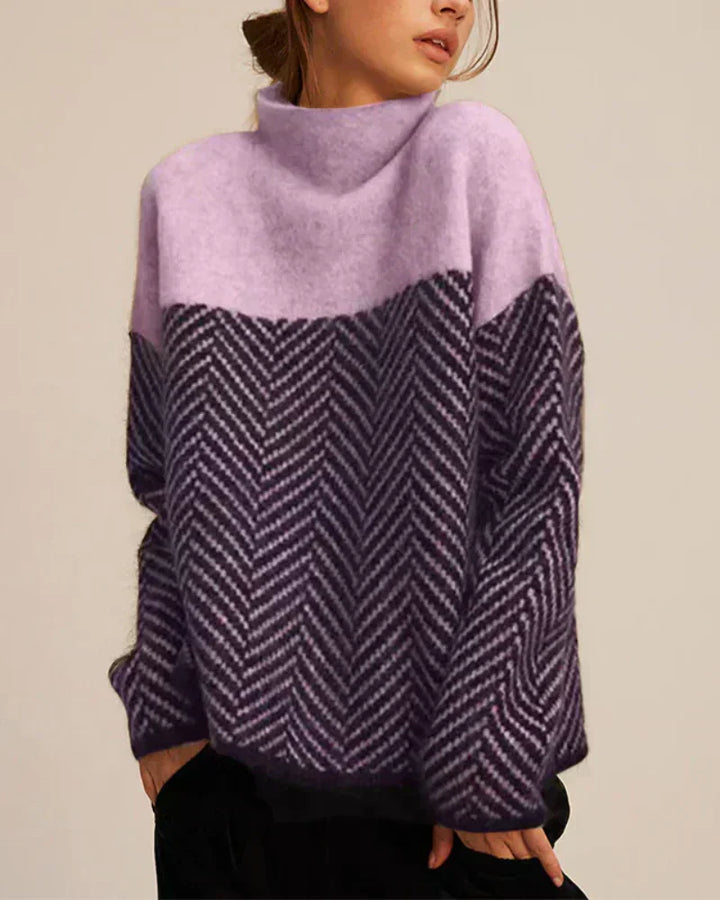 Norah | Maglione in Cotone con Collo Alto