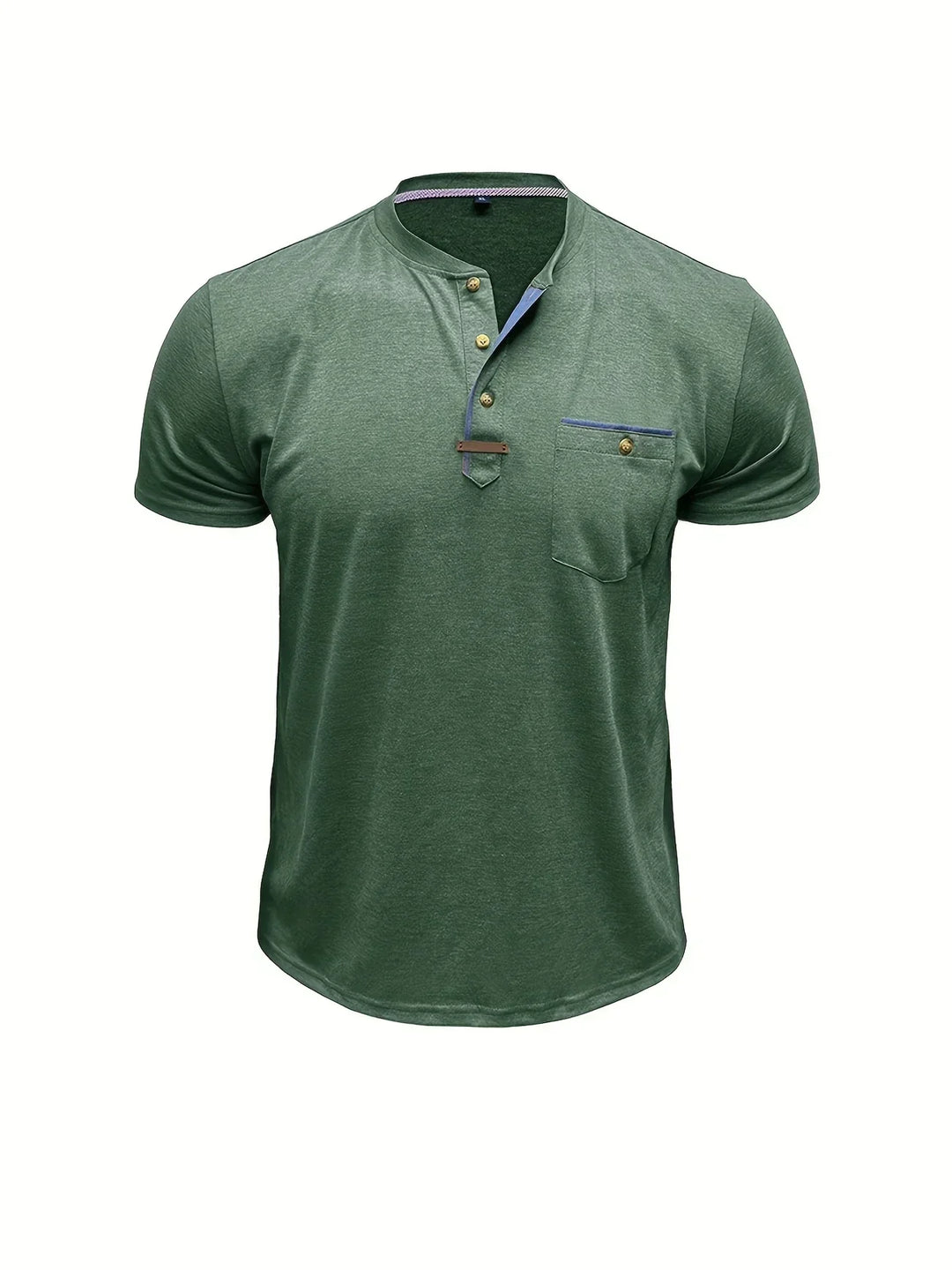 Venezia | T-shirt elegante con colletto rotondo e tasca