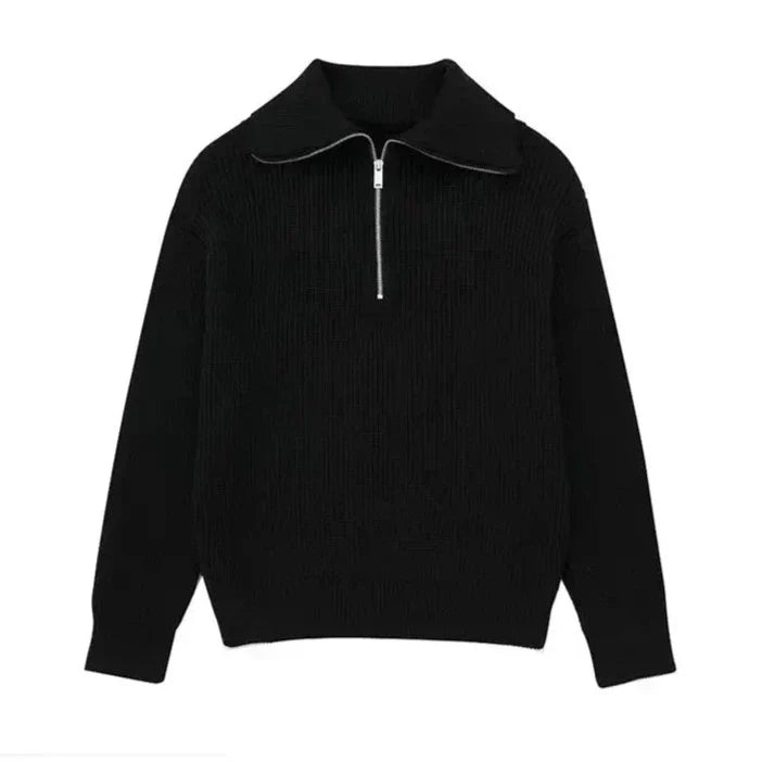 Venezia | Maglione a righe con zip