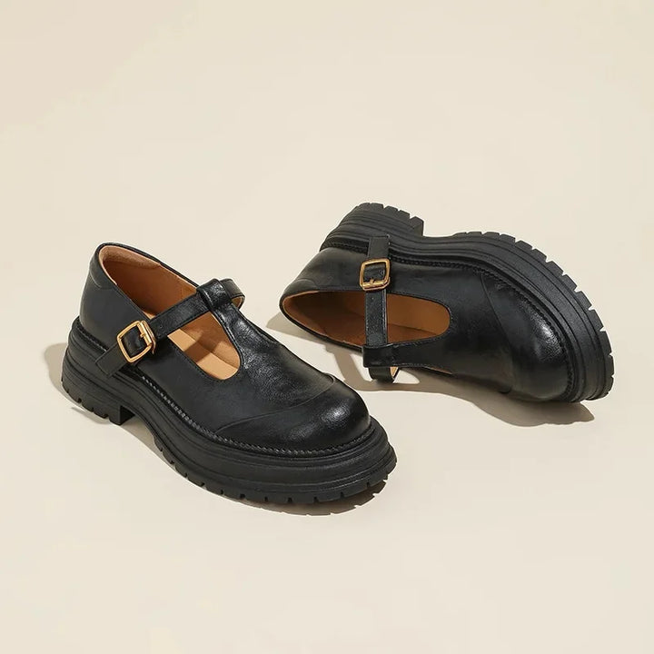 Chiara | Eleganti Scarpe Mary Jane in Pelle di Alta Qualità