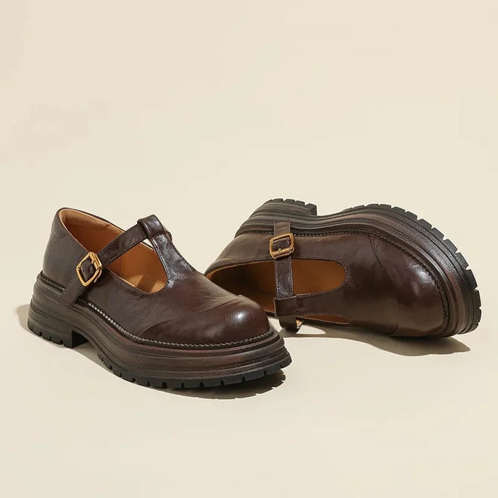 Chiara | Eleganti Scarpe Mary Jane in Pelle di Alta Qualità