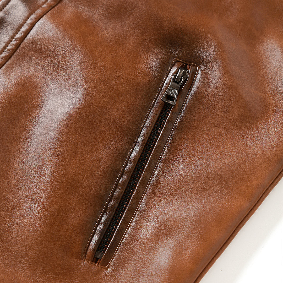 Giacca Roadster in pelle